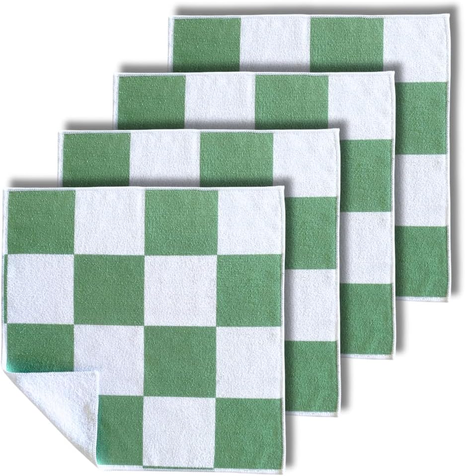 Signature Checkered Microfiber Cloths