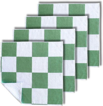 Signature Checkered Microfiber Cloths