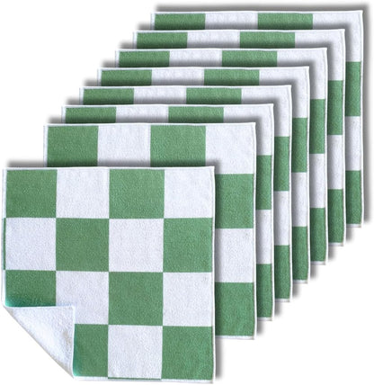 Signature Checkered Microfiber Cloths
