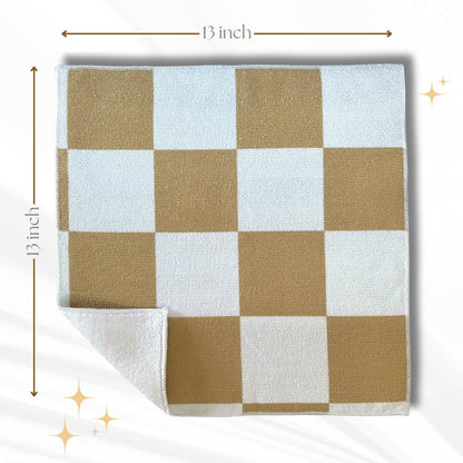 Signature Checkered Microfiber Cloths