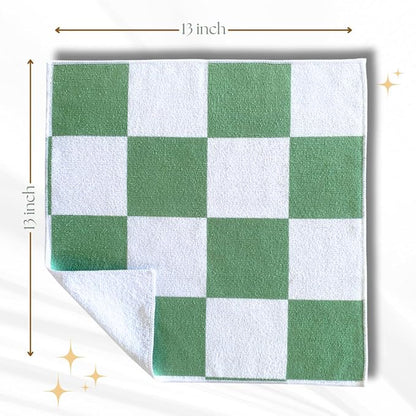 Signature Checkered Microfiber Cloths