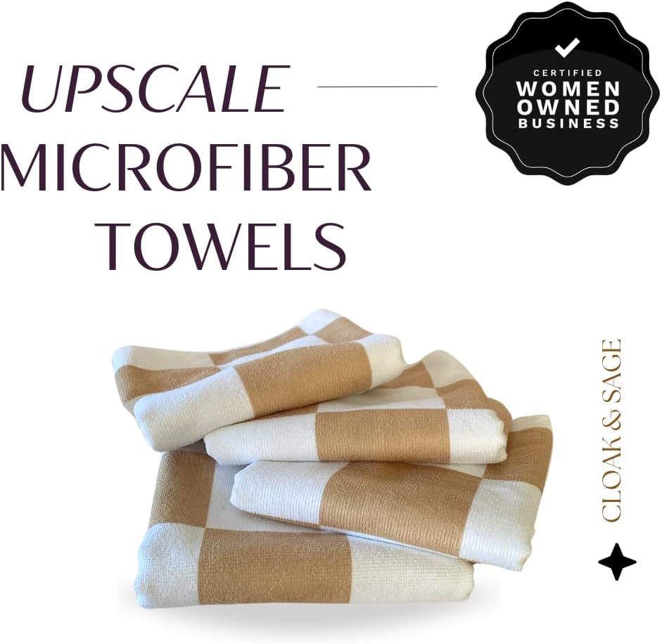 Signature Checkered Microfiber Cloths